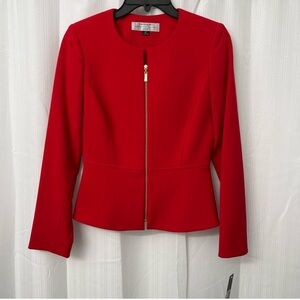 New with Tags Red Tahari Jacket